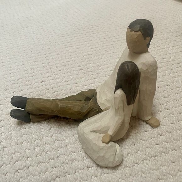 Willow Tree Father and Daughter Sculpted Hand-Painted Figurine Demdaco 2000 - Picture 3 of 7